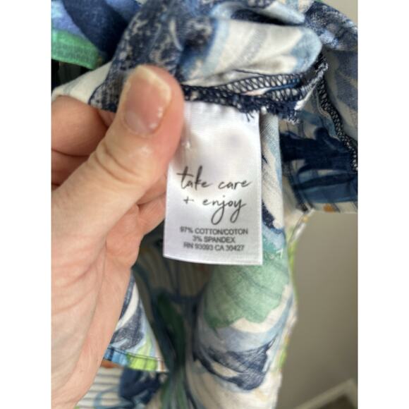 NIC+ZOE Scribble Vines Dress Green‎ Multi L71224 Womens Clothing Size XXL Tunic - Picture 10 of 11